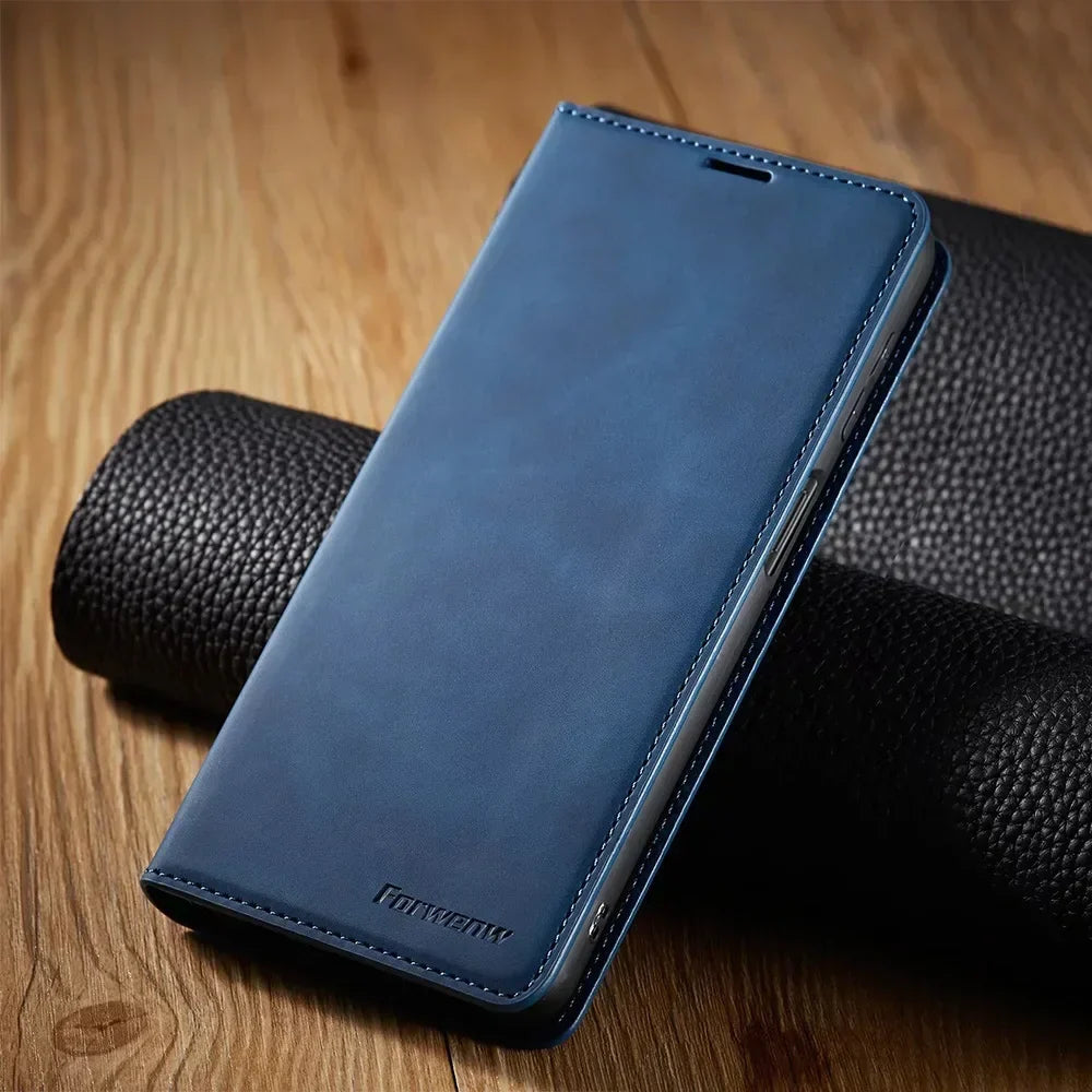 LuxArmor | Magnetic Leather Wallet Case for Smartphones 4