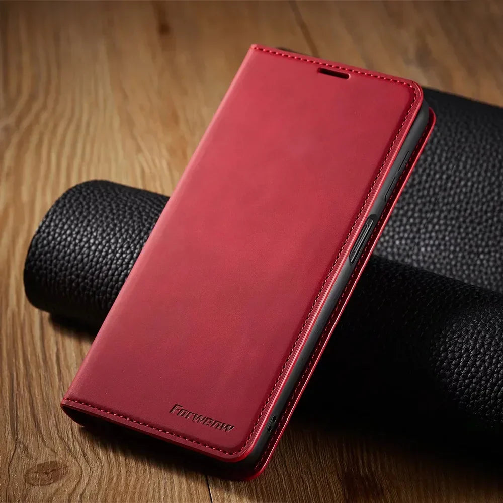 LuxArmor | Magnetic Leather Wallet Case for Smartphones 5