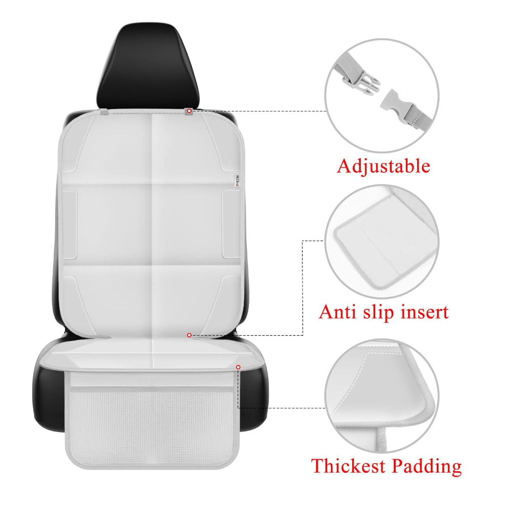 LuxGuard | Durable Waterproof Leather Car Seat Covers with Non-Slip Design 5