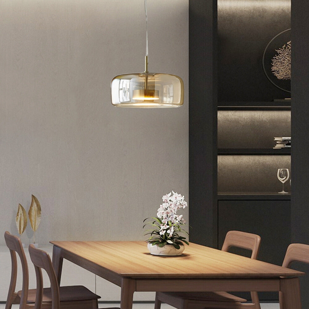 LuxeGlow - Retro Amber Pendant Light 1