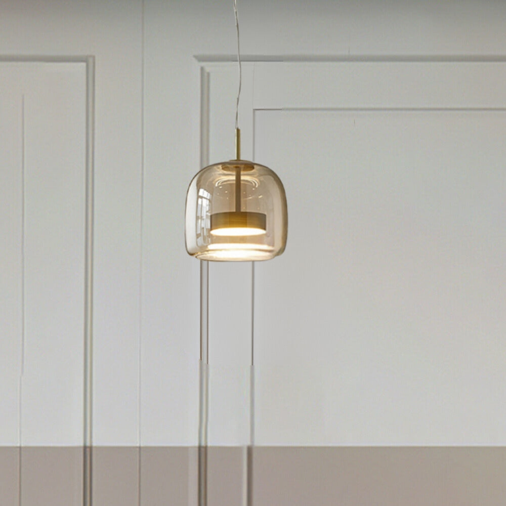 LuxeGlow - Retro Amber Pendant Light 7