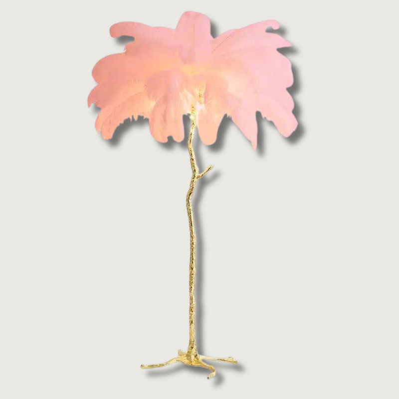 LuxeOstral - Nordic Ostrich Feather Floor Light 1