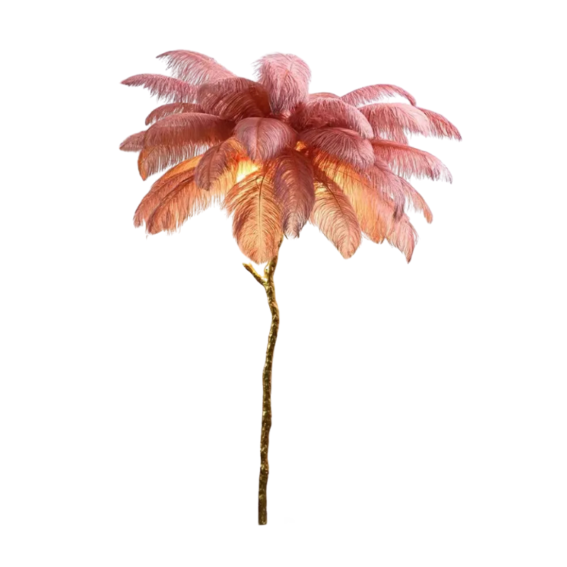 LuxeOstral - Nordic Ostrich Feather Floor Light 10