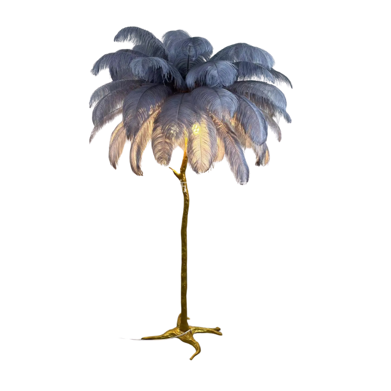 LuxeOstral - Nordic Ostrich Feather Floor Light 11