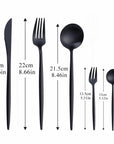 LuxeSteel | Elegant Modern Minimalist Cutlery Set in Timeless Colors 4