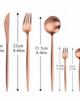 LuxeSteel | Elegant Modern Minimalist Cutlery Set in Timeless Colors 6