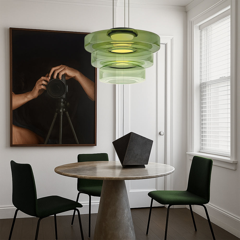 Luxelle | Danish Inspired Glass Bauhaus Pendant Lamp 5