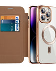 LuxiCase | Sleek Elegant Magnetic Leather Flip Phone Case for iPhone 11-14 6