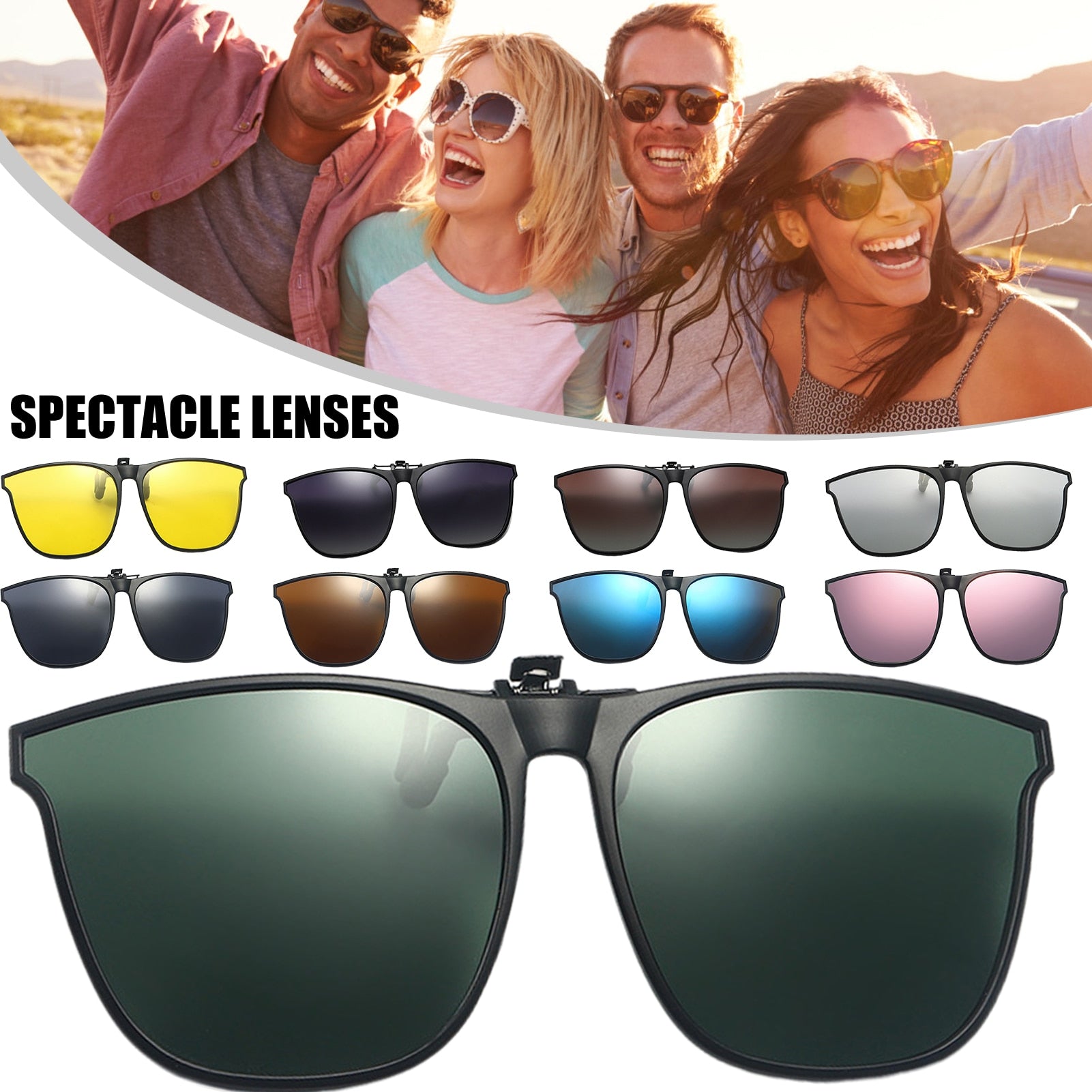 LuxiShade | Stylish Lightweight Clip-On Polarized Sunglasses 0