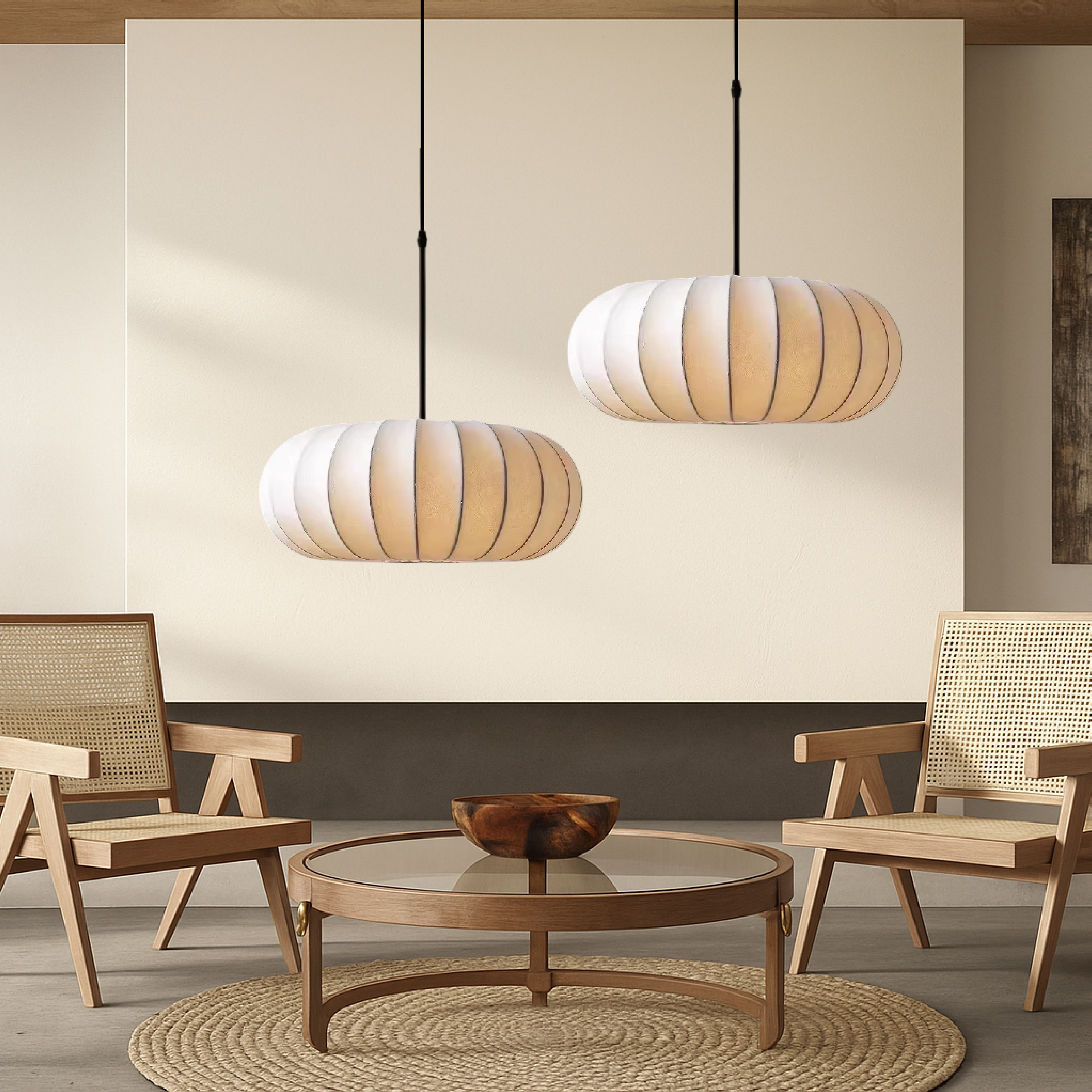 Luxona | Modern Elegance Silk Hanging Lamp 3
