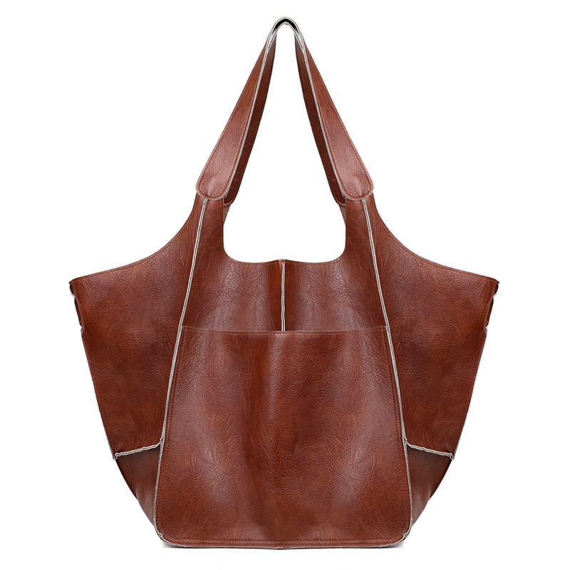 LuxuraLeather | Elegant Versatile Oversized Weekender Handbag 5