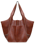 LuxuraLeather | Elegant Versatile Oversized Weekender Handbag 5