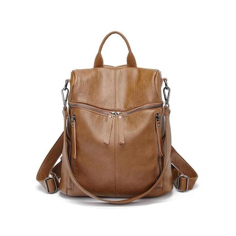 Luxura | Stylish Durable Leather Large Capacity Backpack 2