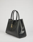 Luxury Black Brushed Leather Handbag for Women – Elegant Genuine Leather Tote for Everyday and Office Use 1