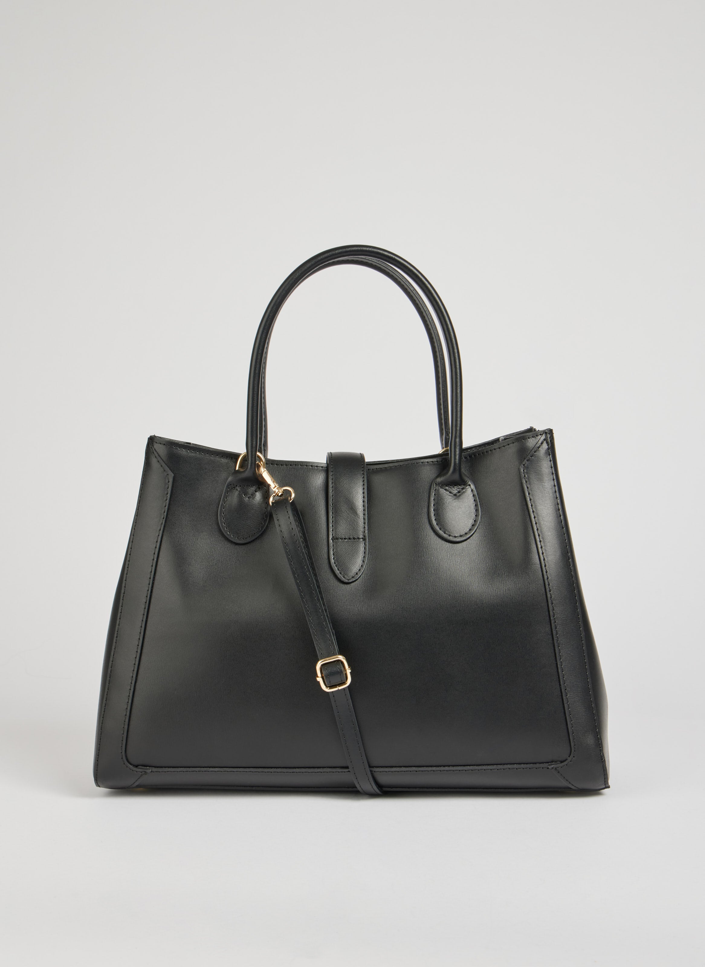 Luxury Black Brushed Leather Handbag for Women – Elegant Genuine Leather Tote for Everyday and Office Use 3