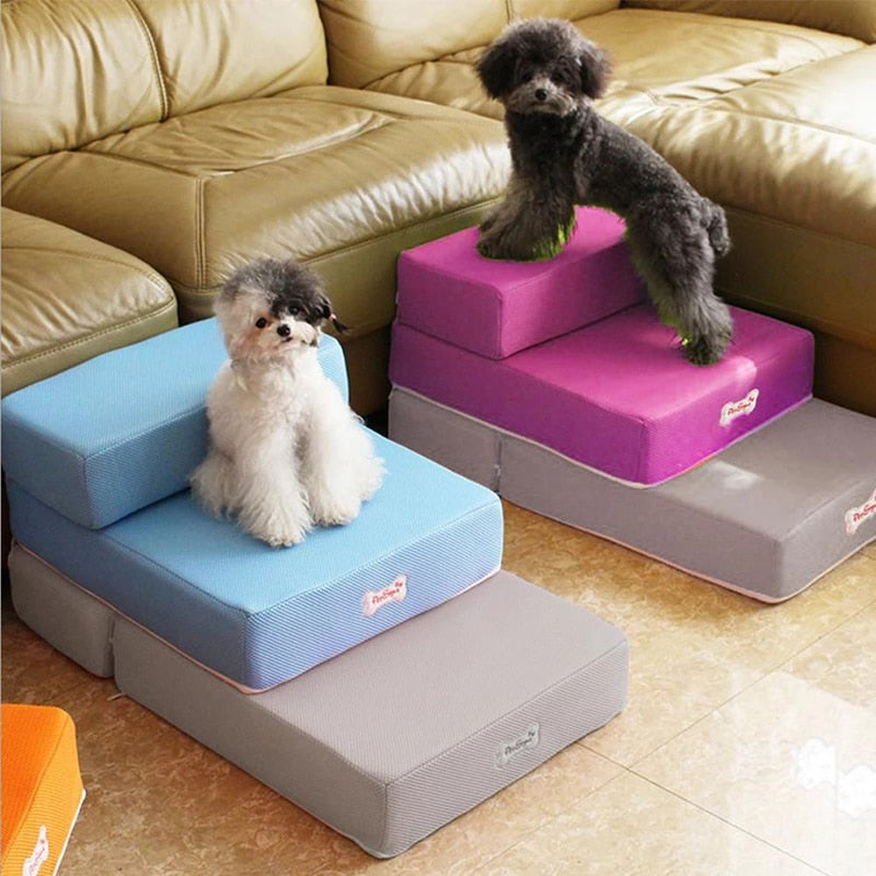 Luxury Dog Steps for Bed – Non-Slip, Joint-Friendly Dog Stairs for Couch and Pet Access 3