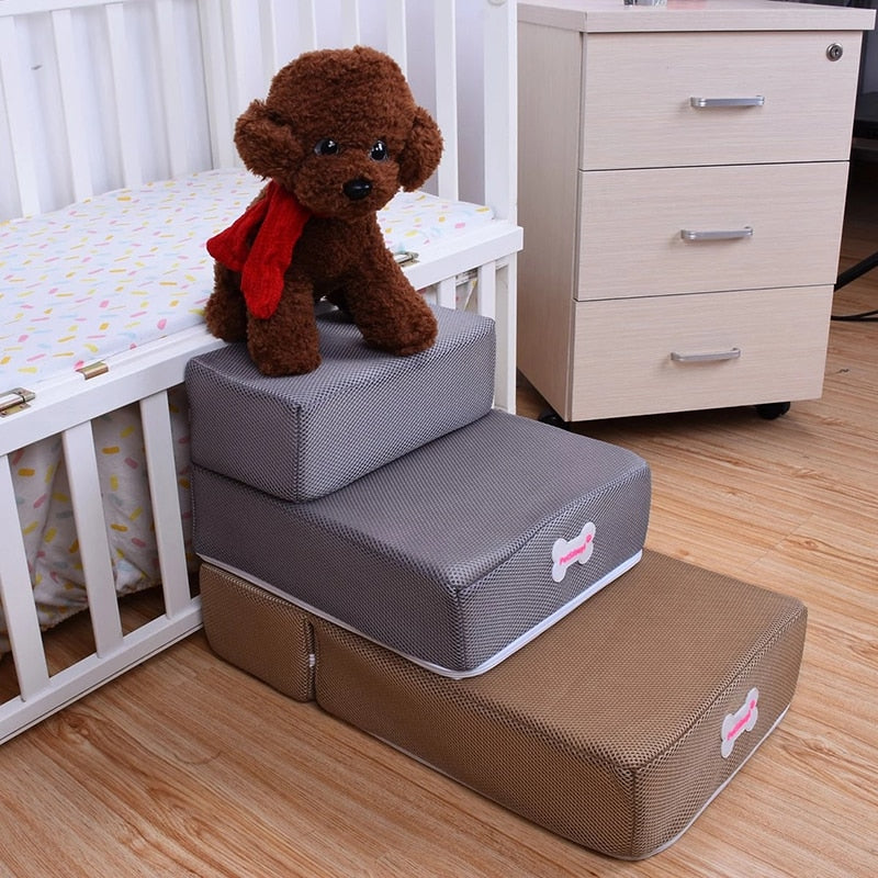 Luxury Dog Steps for Bed – Non-Slip, Joint-Friendly Dog Stairs for Couch and Pet Access 4