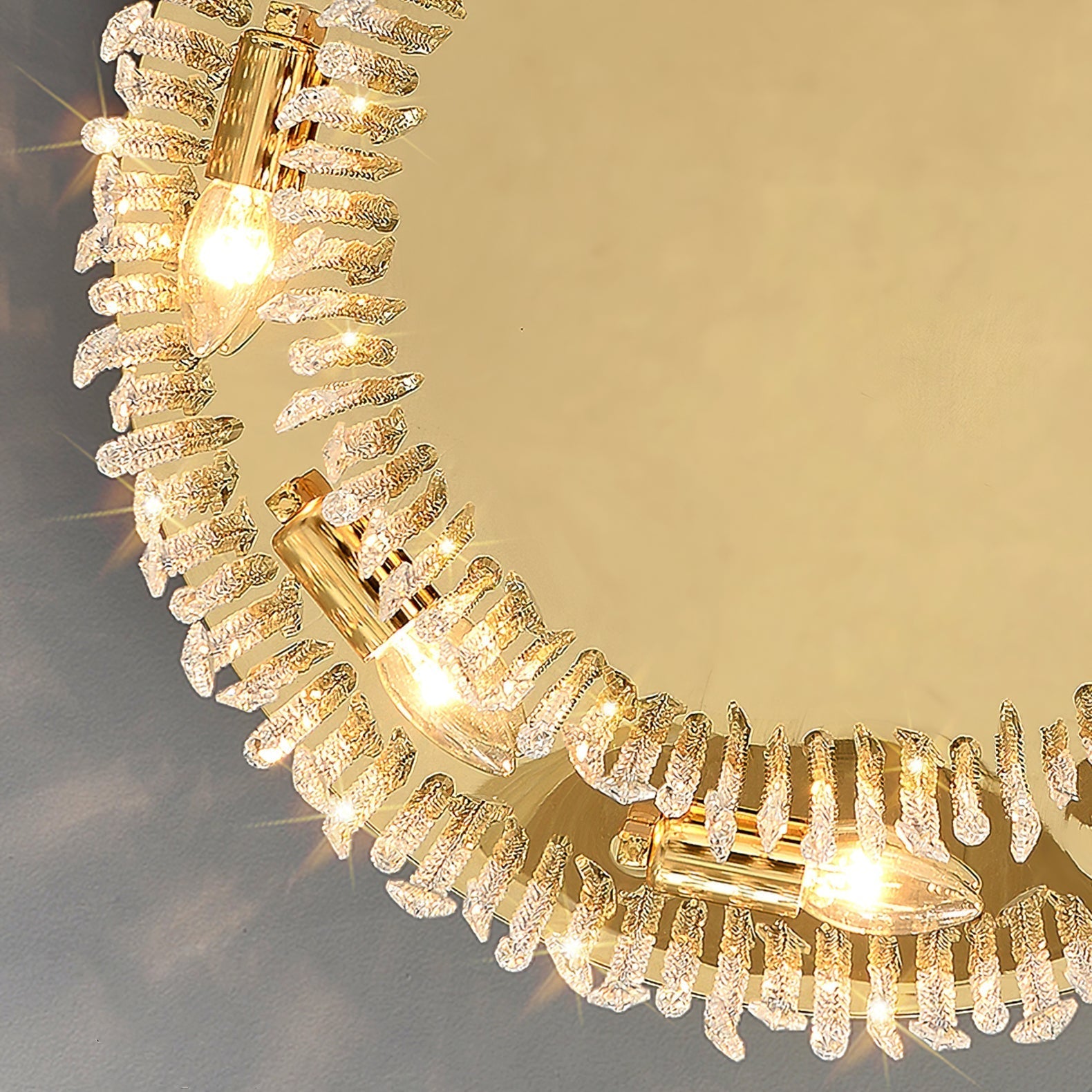 Luxury Flush Mount Ceiling Light Fixture with Crystal and Stainless Steel Design for Modern and Classic Interiors 4