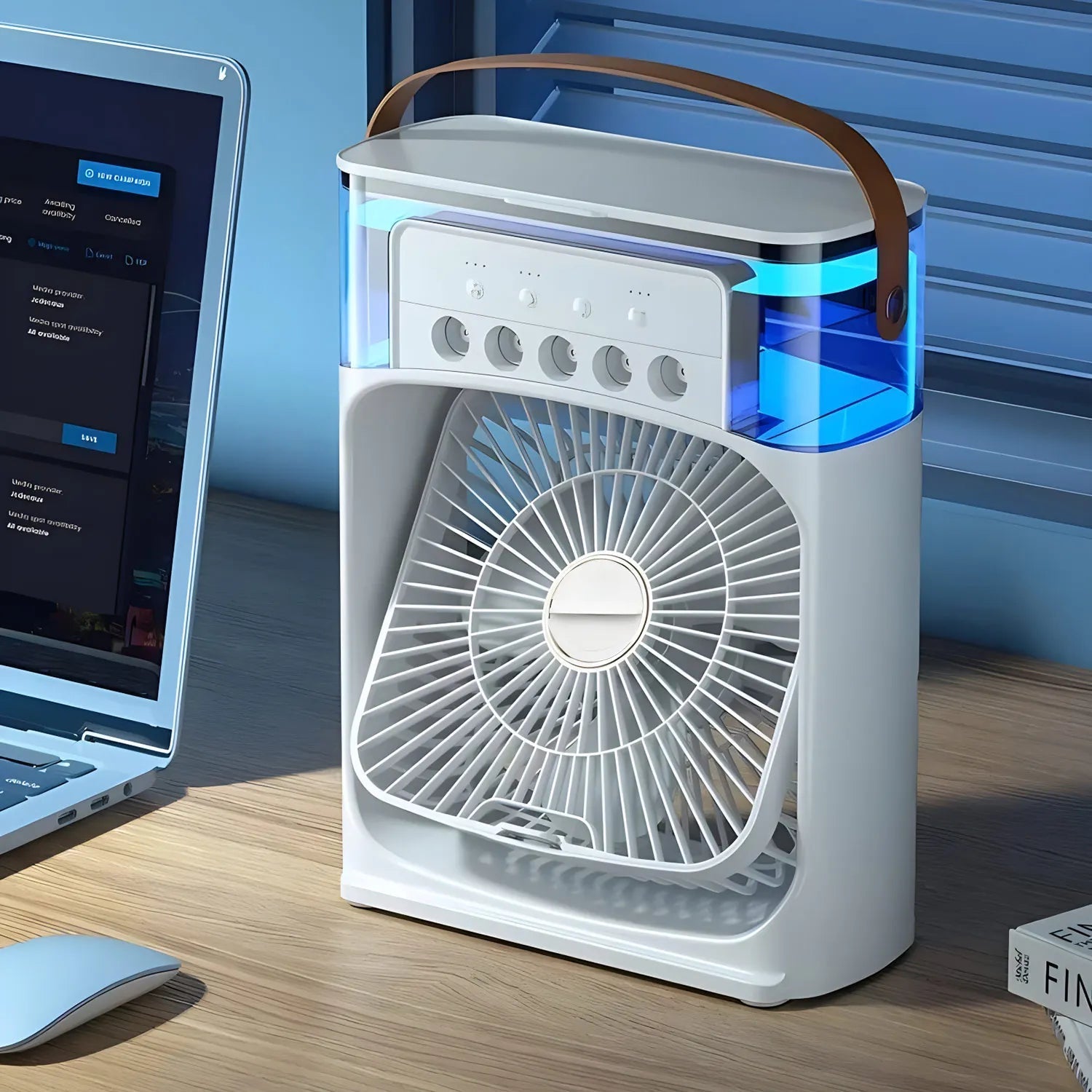 Luxyecs | AirCooler Pro 3-in-1 Fan, Air Conditioner & Humidifier with 7-Color LED Light 0