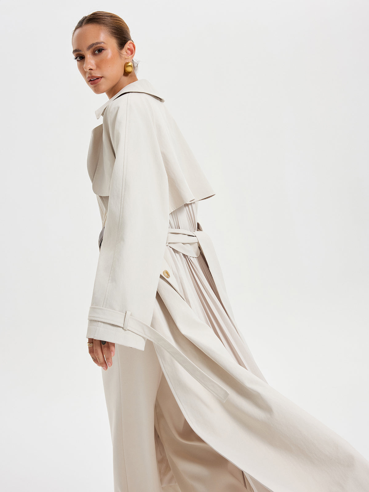 Lyanna | Belted Double-breasted Trench Coat 1
