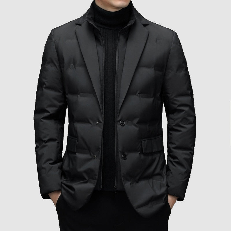 Lynver | Elegant Warm Men's Winter Coat with Classic Modern Style 0