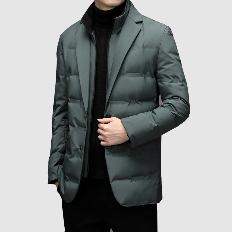 Lynver | Elegant Warm Men's Winter Coat with Classic Modern Style 4