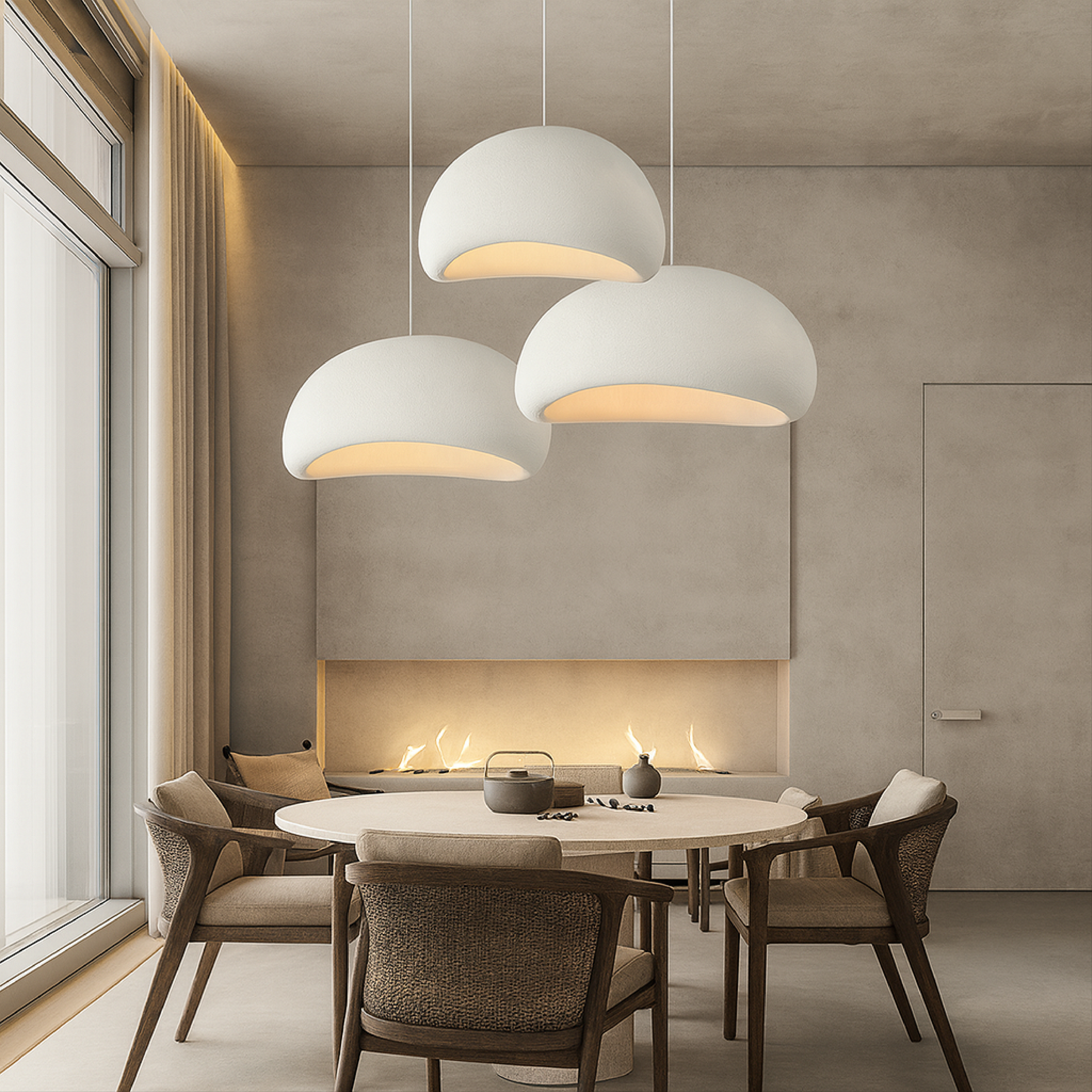 Lysian | Minimalist Aesthetic Wabi Sabi Pendant Lamp 1