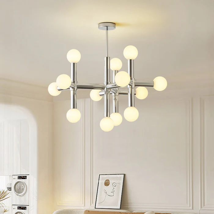 Lysiq | Artistic Metal Bauhaus Chandelier for Aesthetic Interiors 3