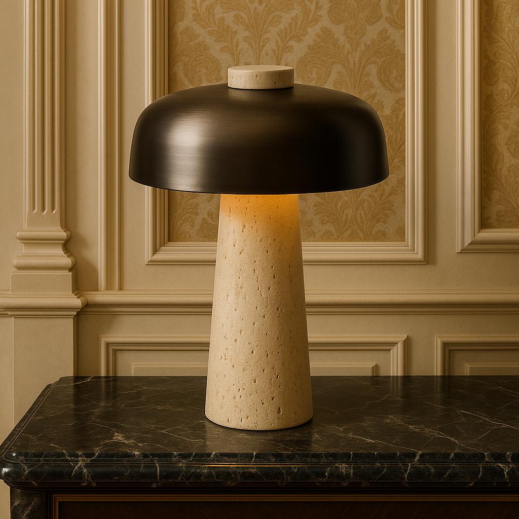Lytian | Elegant Travertine Style Table Lamp 1