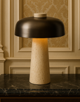 Lytian | Elegant Travertine Style Table Lamp 1