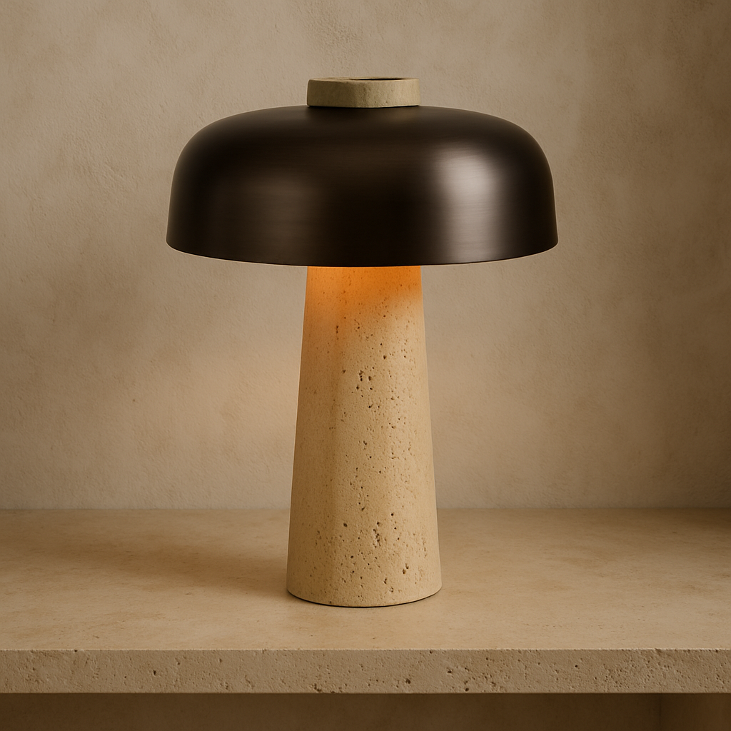 Lytian | Elegant Travertine Style Table Lamp 2
