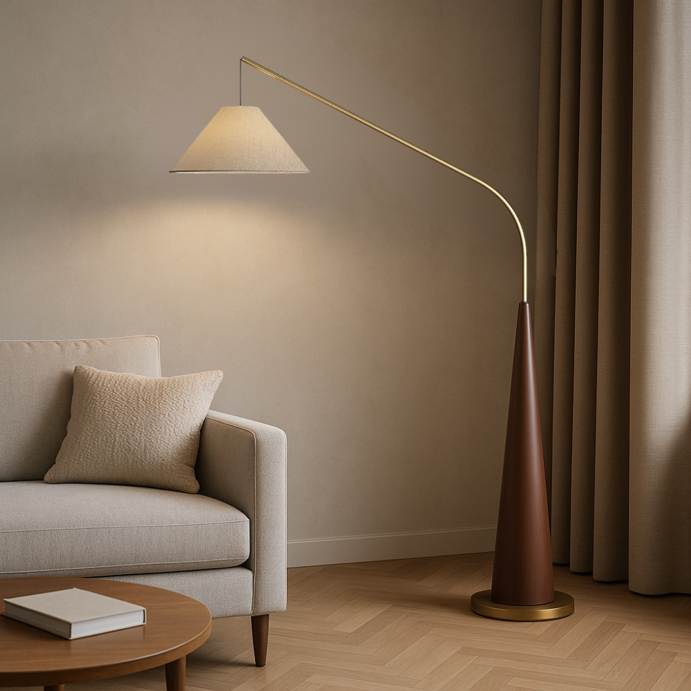 Lytor | Vintage Classic Wooden Arc Lamp 1