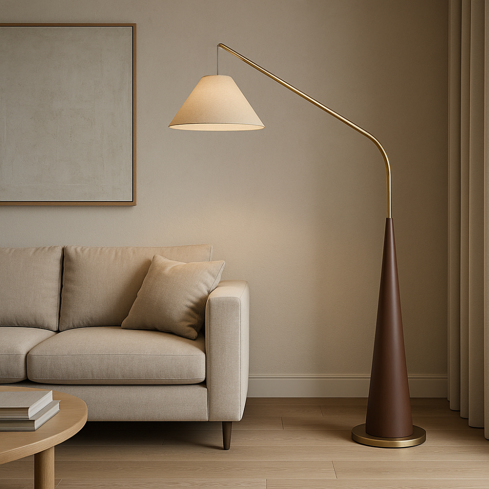 Lytor | Vintage Classic Wooden Arc Lamp 3