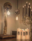 MacabreGlow | Eerie LED Skull Spine Table Lamp 0