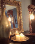 MacabreGlow | Eerie LED Skull Spine Table Lamp 1