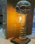 MacabreGlow | Eerie LED Skull Spine Table Lamp 6