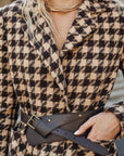 Macie | Houndstooth Belted Blazer 3