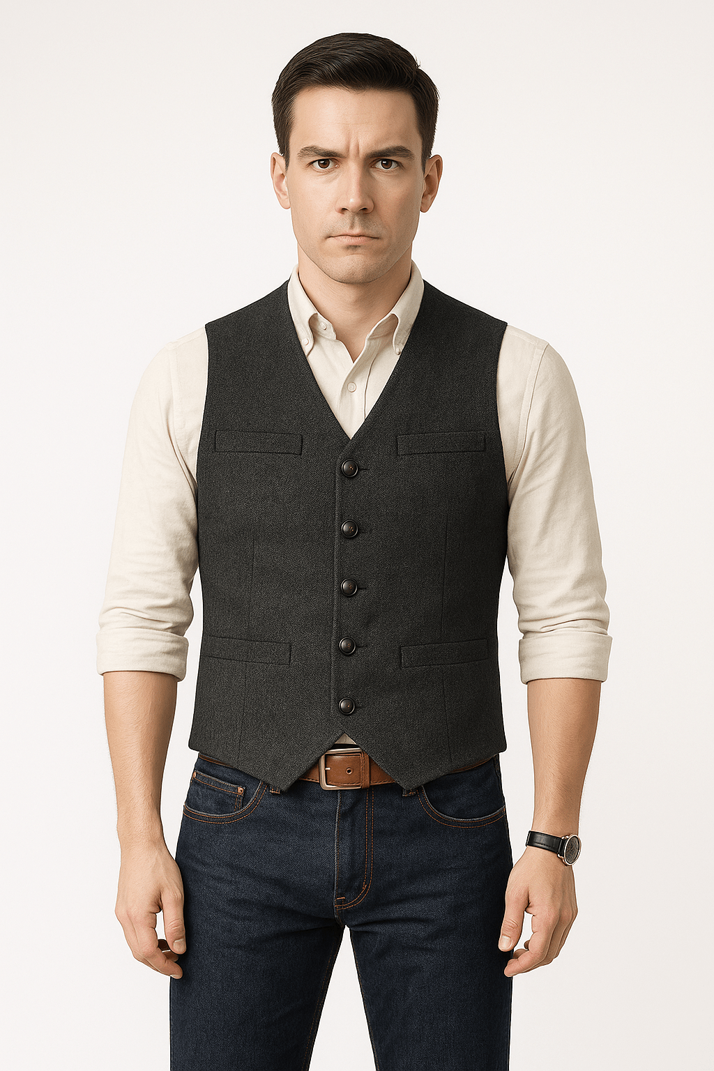 Madison | Sleek Tailored Sleeveless Blazer Vest 1