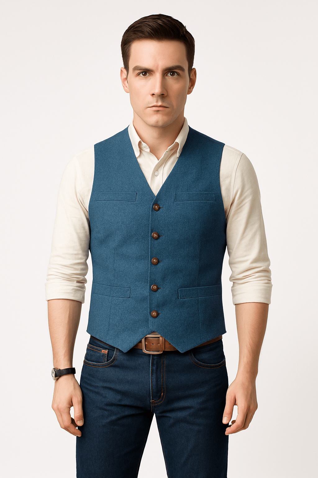 Madison | Sleek Tailored Sleeveless Blazer Vest 4