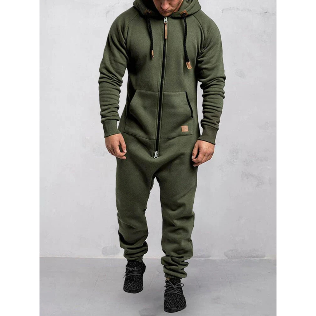 Mason | Cozy Plush Hooded Jumpsuit 0