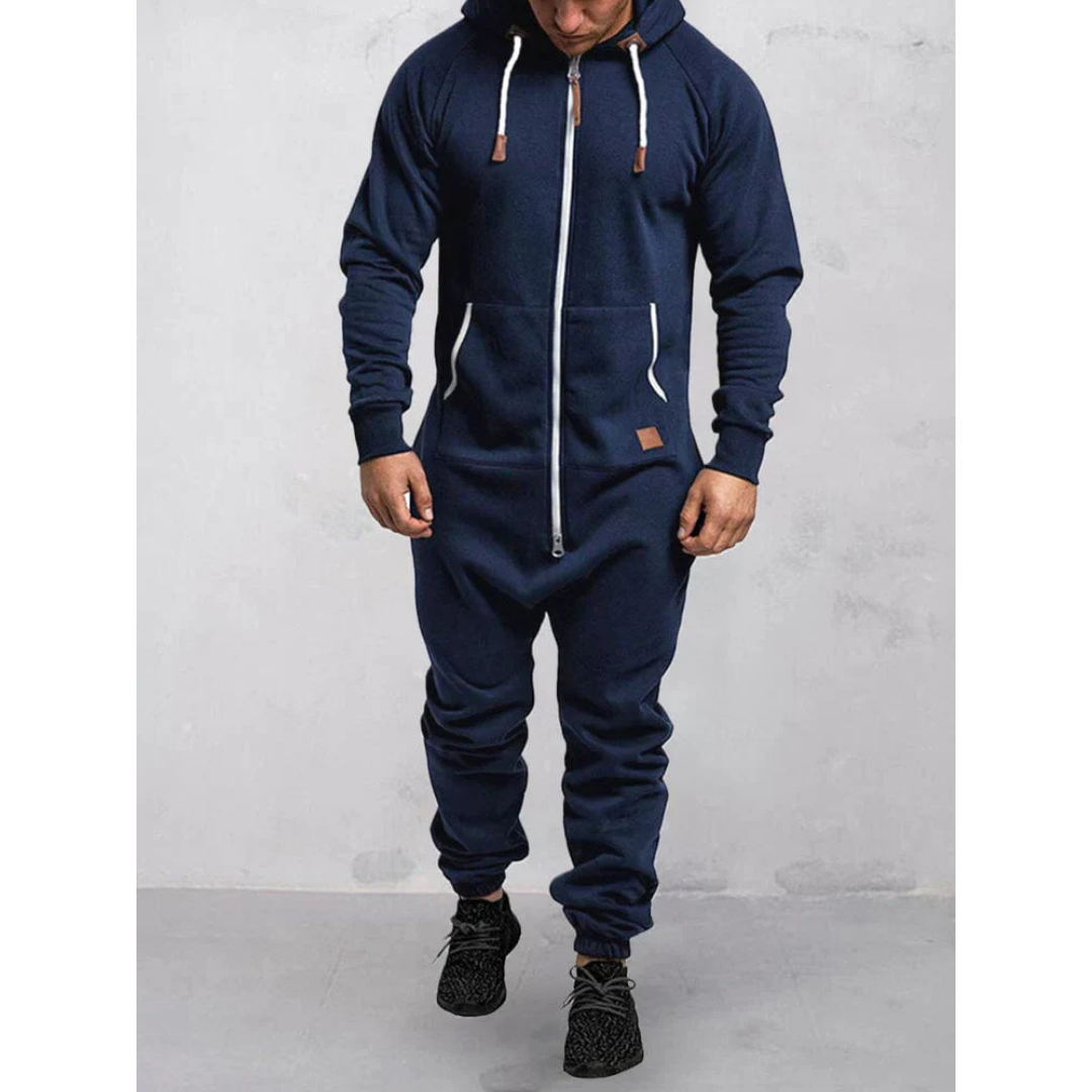 Mason | Cozy Plush Hooded Jumpsuit 1