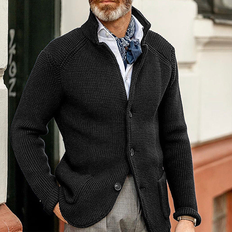Mason | Elegant Soft Men's Shawl Cardigan 1