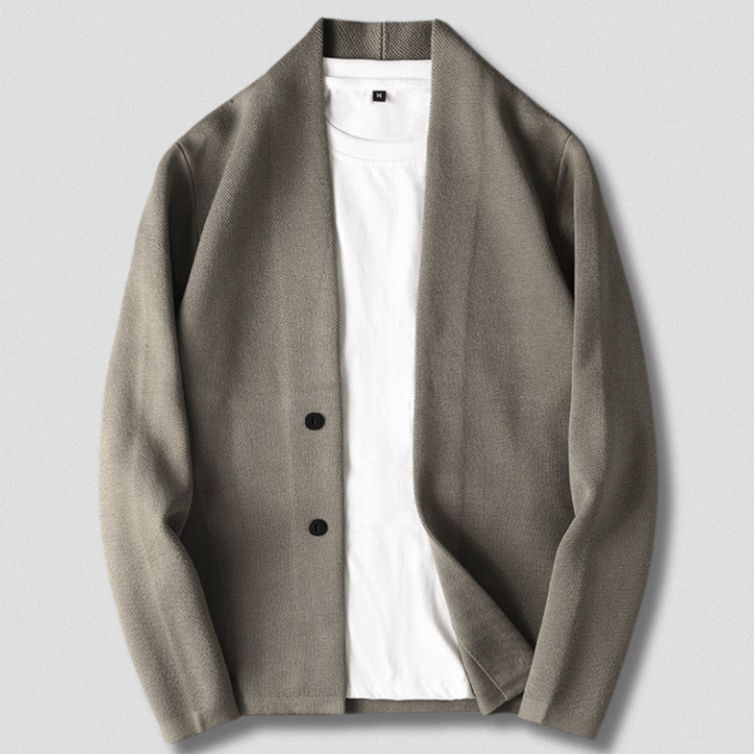 Mason | Stylish Black Cardigan Sweater for Men 2