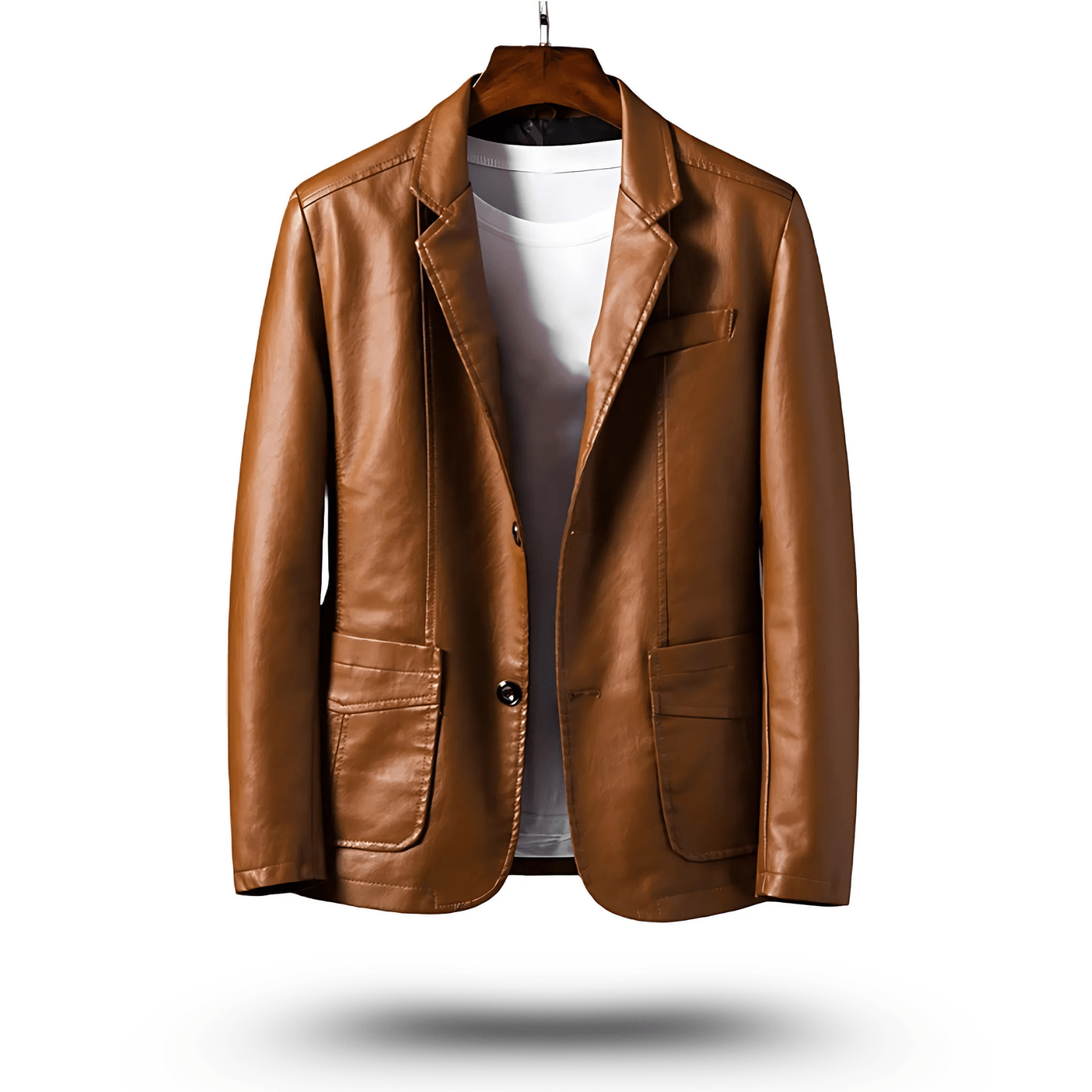 Mason | Stylish Black Faux Leather Jacket for Men 3