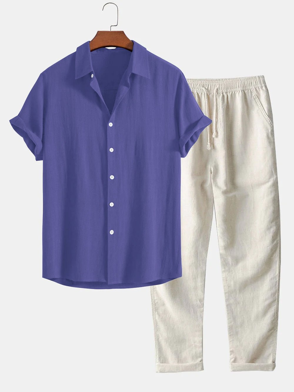 Mason | Stylish Relaxed Shirt and Pants Set 0