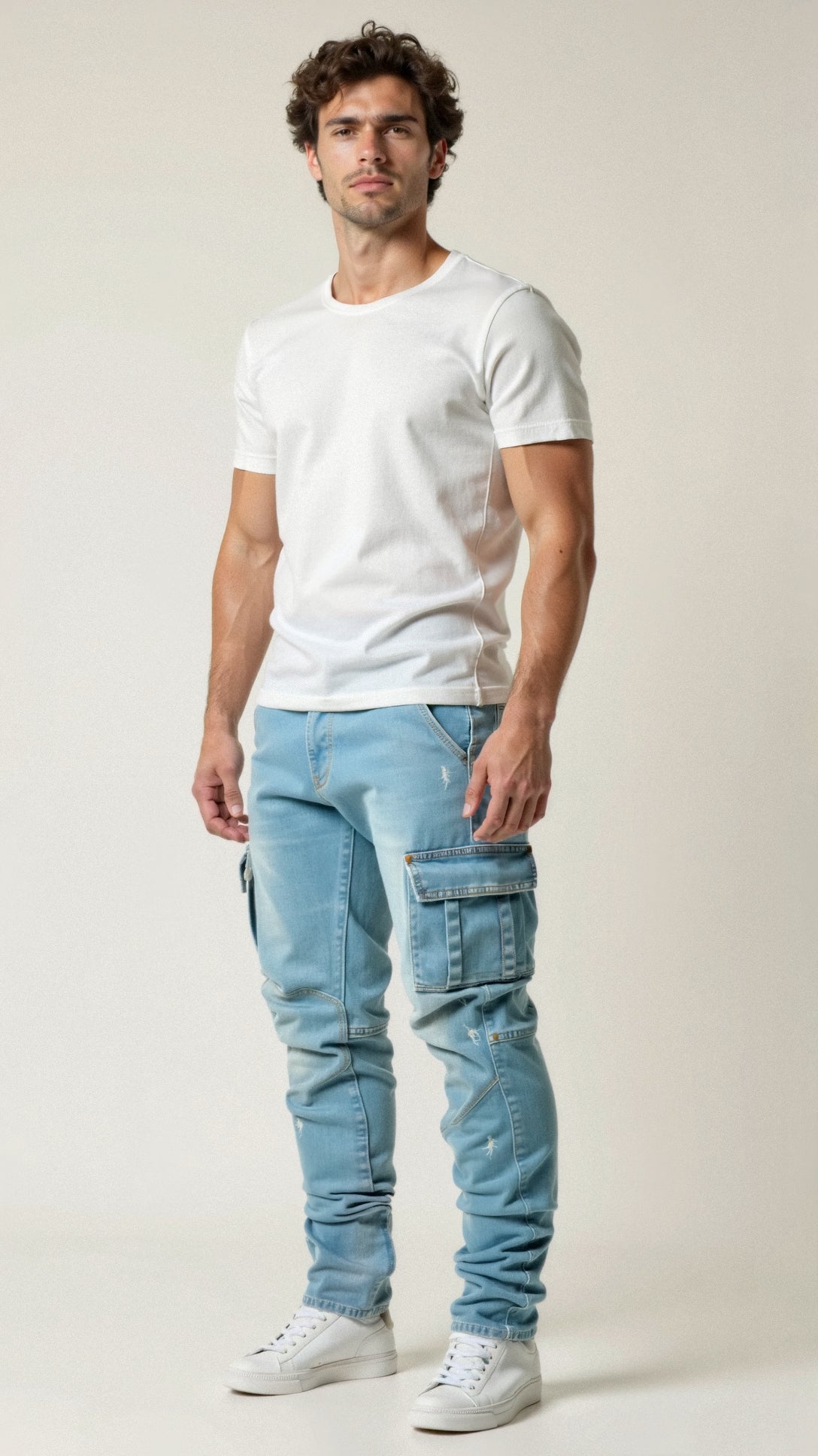 Mason | Trendy Slim Fit Cargo Jeans 1