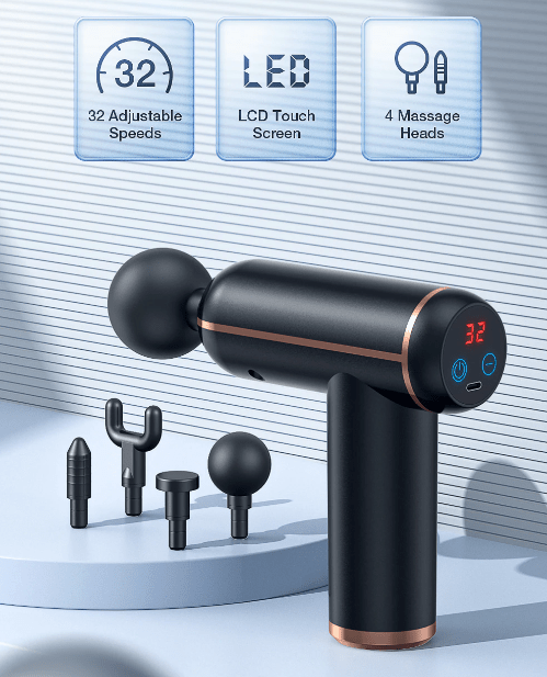 MassageGun Pro | Portable Massage Gun with 4 Heads for Muscle Relief 3