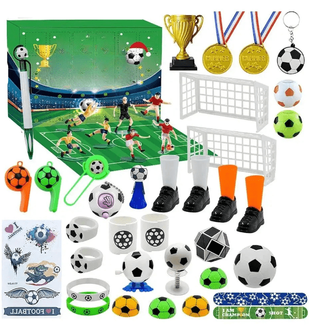 MatchBox – Advent Calendar for Boys and Girls with Stadium Building Set 1