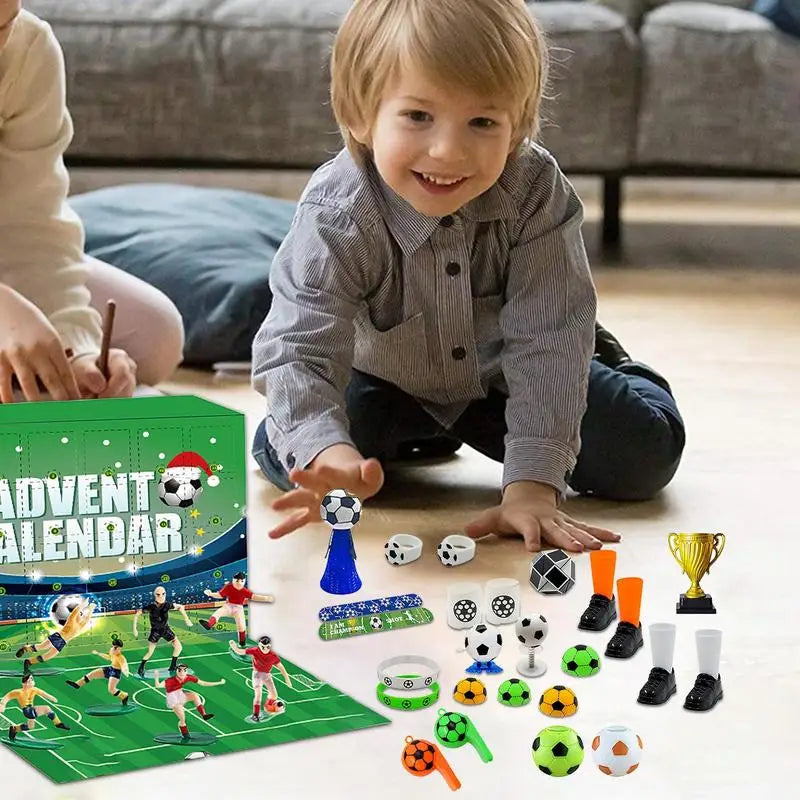 MatchBox – Advent Calendar for Boys and Girls with Stadium Building Set 2