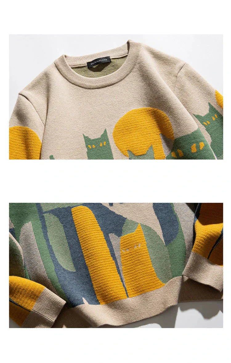Maya | Cozy Whimsical Cat Women&#39;s Sweater 5